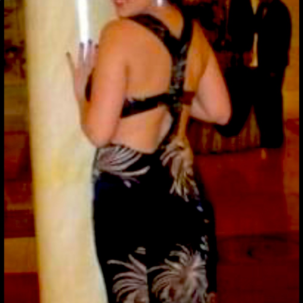 bebe Satin Gown